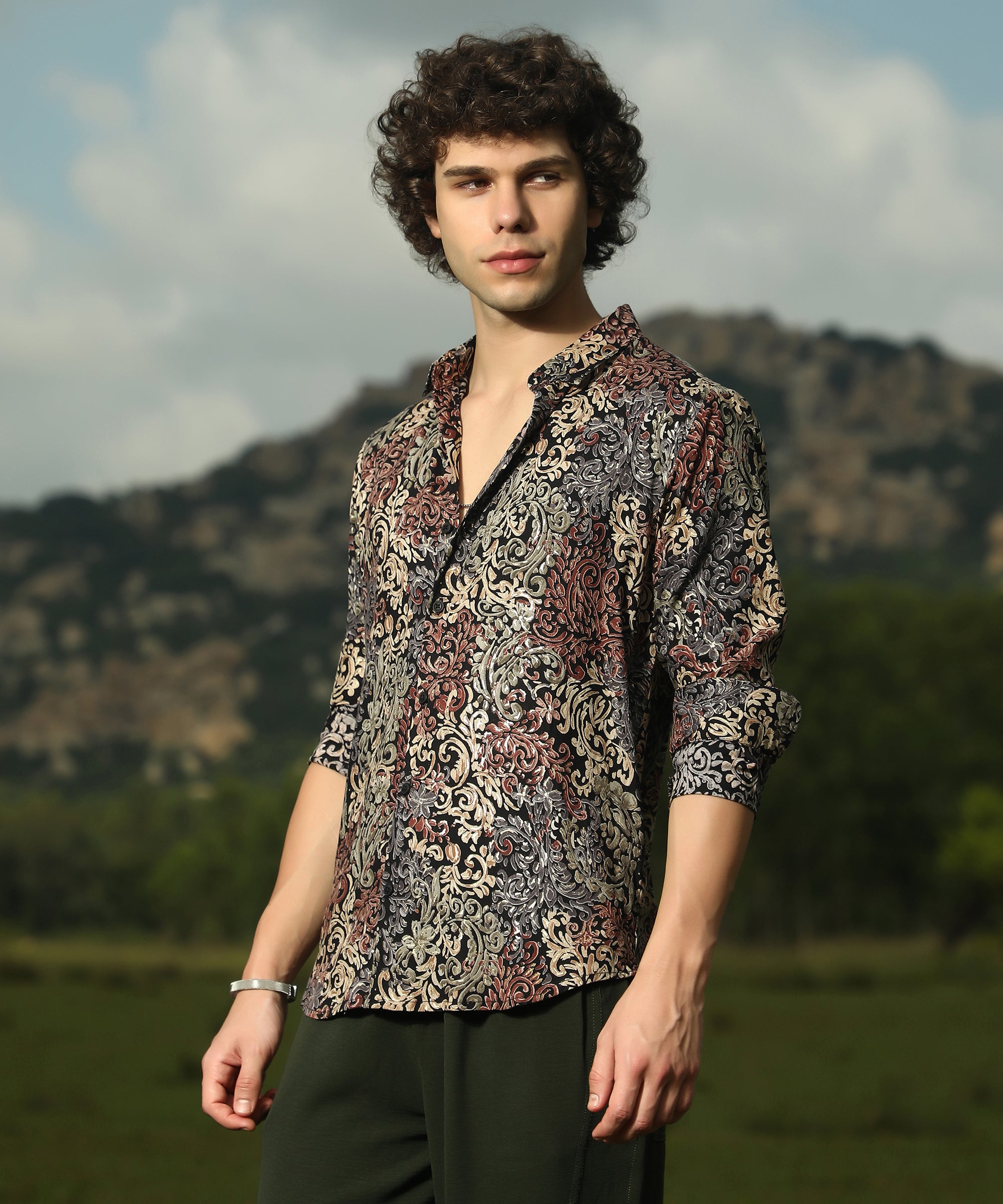 Men's Multicolour Regal Foliage Shirt