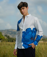 Men's Royal Blue Primrose Flora Shirt