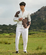 Men's Ash Brown Primrose Floral Shirt