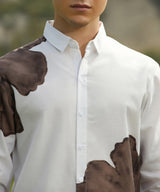 Men's Ash Brown Primrose Floral Shirt