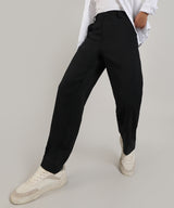 Men's Onyx Black Tailored Heathered Trousers