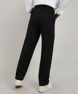 Men's Onyx Black Tailored Heathered Trousers