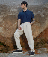 Men's Saltbox Beige Korean Tailored Trousers