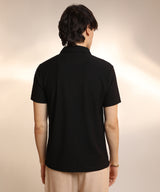 Men's Onyx Black Chevron Polo Tshirt