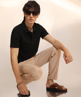 Men's Onyx Black Chevron Polo Tshirt