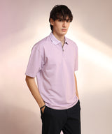 Men's Purple Solid Polo Tshirt