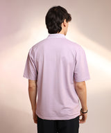 Men's Purple Solid Polo Tshirt