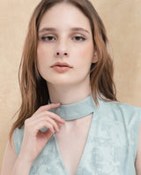Women's Blue Sleeveless Top