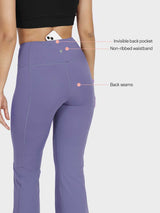 Women's Purple Solid Sports High Rise Trouser - Tall