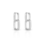 Women's Chained Dangling Hoops