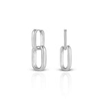 Women's Chained Dangling Hoops