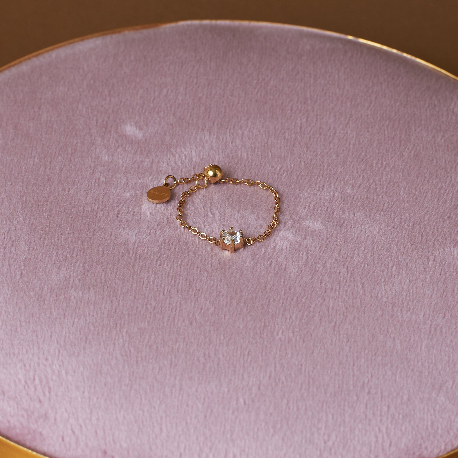 Women's Champagne Self-Love Chain Ring
