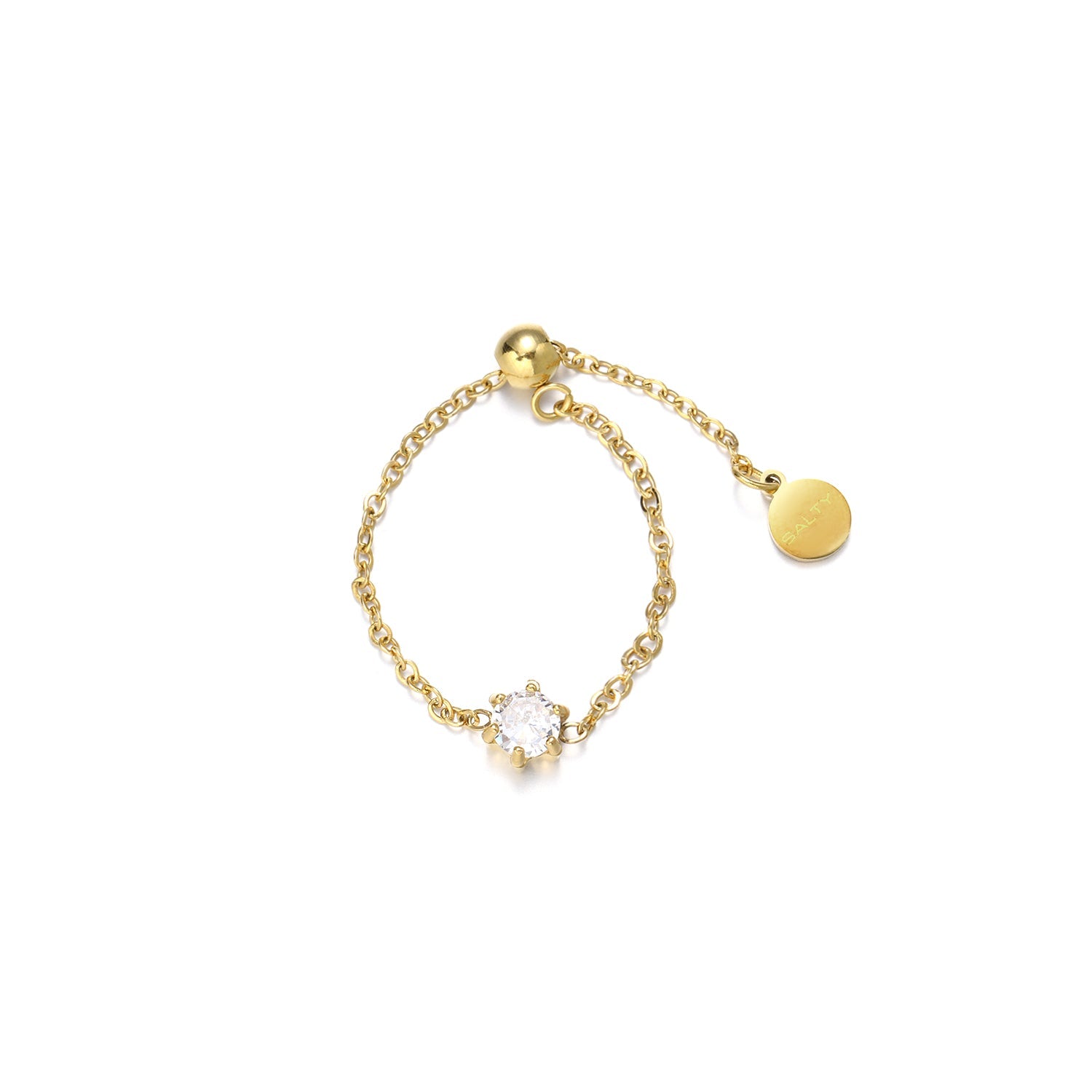 Women's Champagne Self-Love Chain Ring