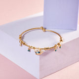 Women's Chic Evil Eye Tassel Bangle