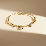 Women's Chic Evil Eye Tassel Bangle