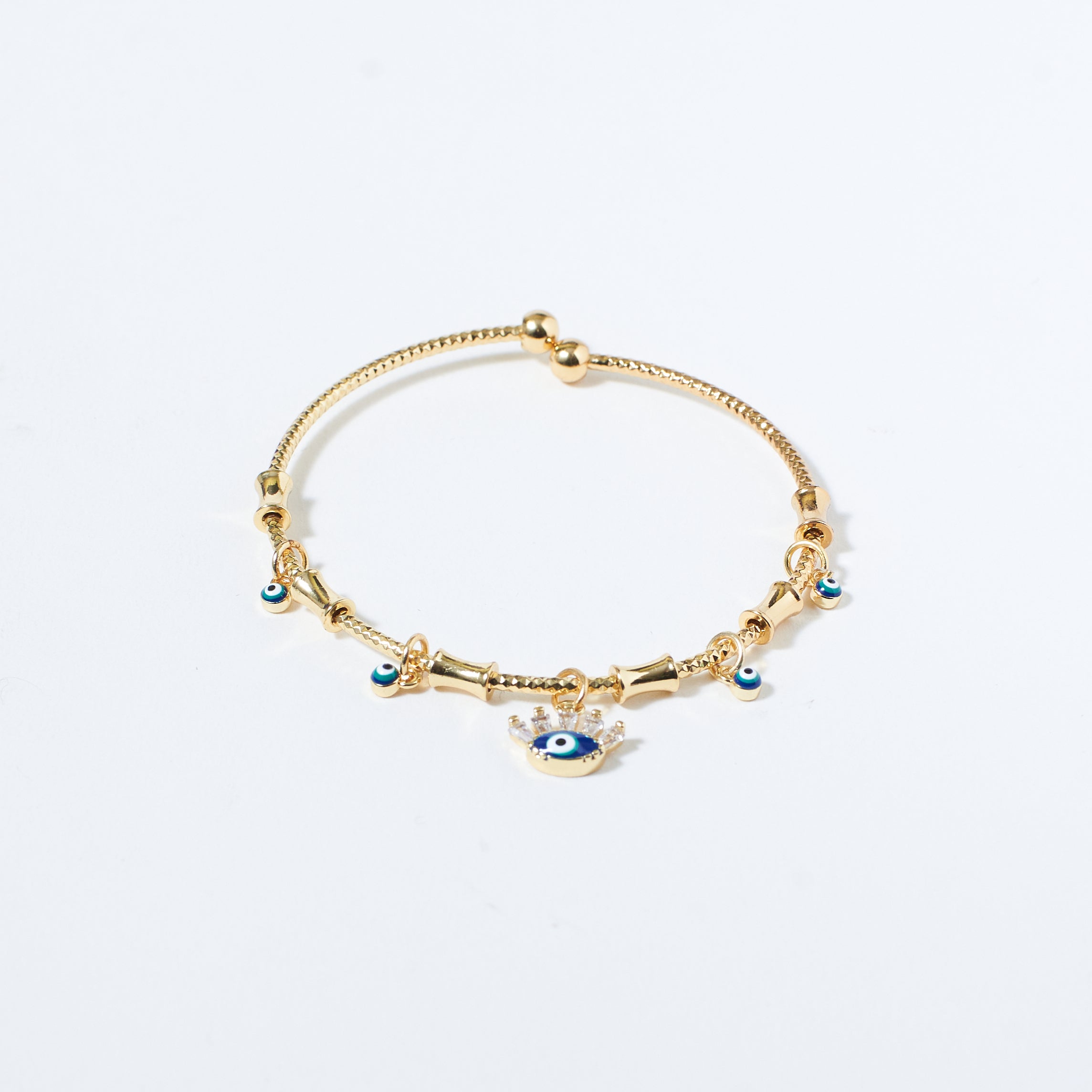 Women's Chic Evil Eye Tassel Bangle