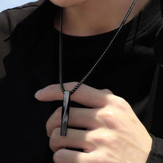 Men's Collier Black Chain