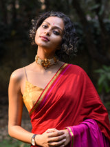 Women's Multicolor Cotton Blend Saree