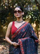Women's Multicolor Pure Cotton Saree