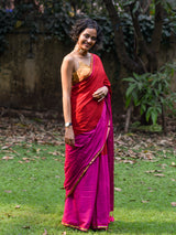 Women's Multicolor Cotton Blend Saree