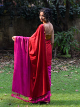 Women's Multicolor Cotton Blend Saree