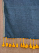 Women's Green Cotton Blend Saree