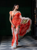 Women's Multicolor Mul Cotton Saree