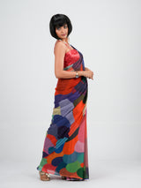 Women's Multicolor Cotton Saree