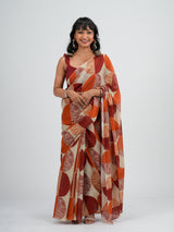 Women's Multicolor Cotton Saree