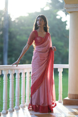 Women's Multicolor Mul Cotton with Zari Saree