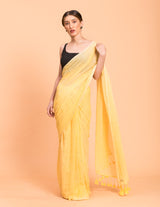 Women's Yellow Casual Pure Cotton Saree