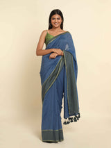 Women's Multicolor Cotton Blend Saree