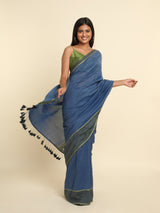 Women's Multicolor Cotton Blend Saree
