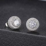 Men's Diamond Silver Tidbit Earrings