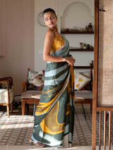 Women's Multicolor Modal Viscose Saree