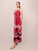 Women's Multicolor Casual Maxi Abstract Sleeveless Dress
