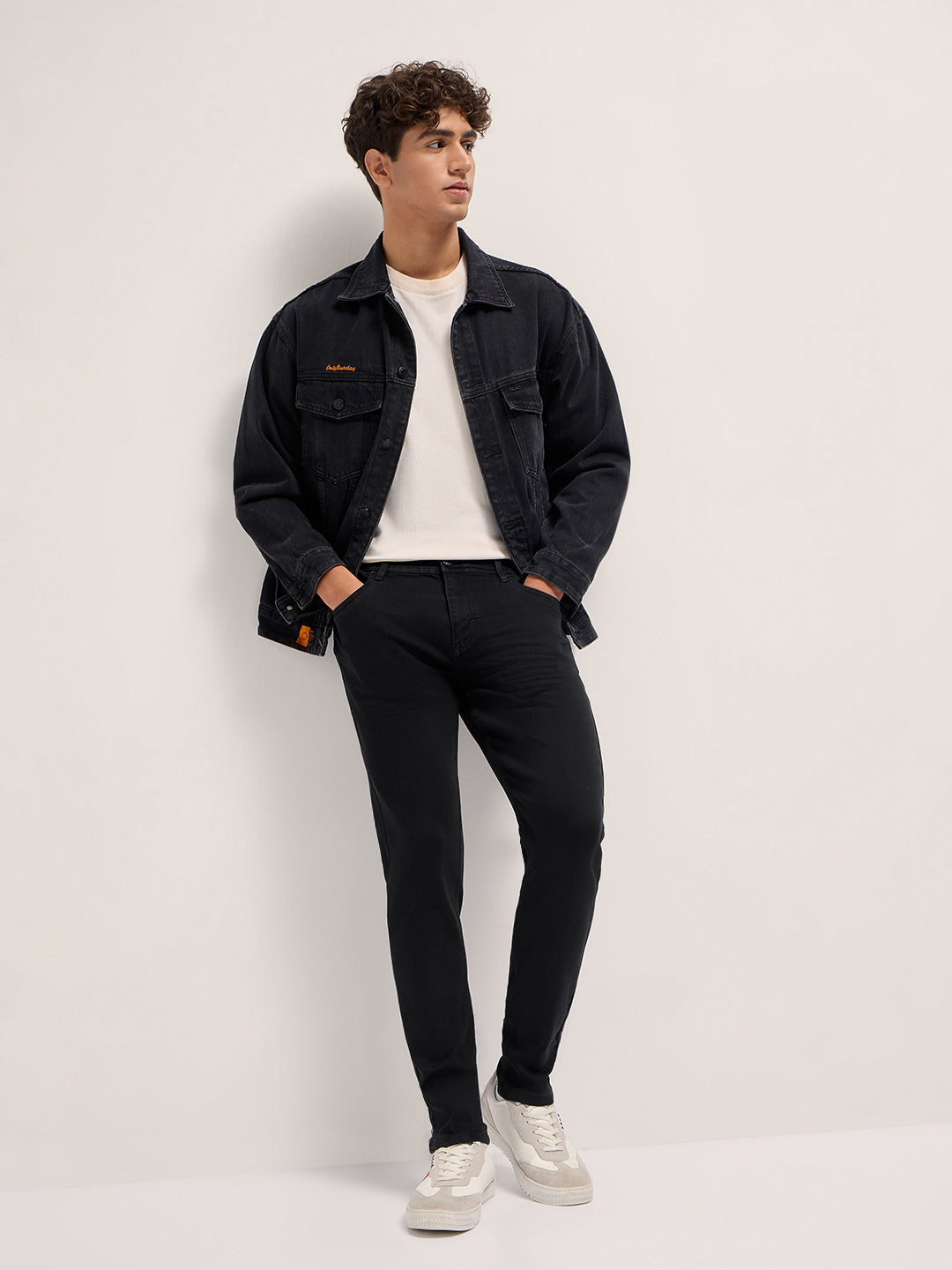 Men's Black Mid Rise Skinny Fit Jeans