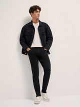 Men's Black Mid Rise Skinny Fit Jeans