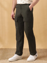 Men's Black Casual Regular Fit Solid Joggers