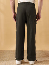 Men's Black Casual Regular Fit Solid Joggers