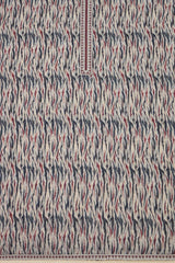 Women's Maroon Linen Abstract Print Unstitch Dress Material With Thread Work