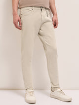 Men's Khaki Casual Skinny Fit  Jeans