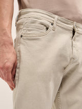 Men's Khaki Casual Skinny Fit  Jeans