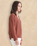 Women's Brown Casual Full Sleeves Top