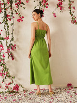 Women's Solid Casual Fit & Flare Dress