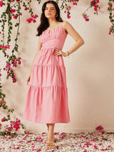 Women's A-Line Above Knee Cotton Dress