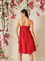 Women's Cotton Fit & Flare Dress