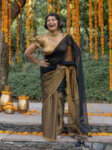 Women's Multicolor Mul Cotton with Zari Saree
