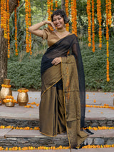 Women's Multicolor Mul Cotton with Zari Saree
