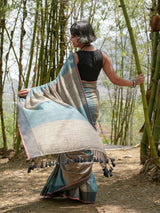 Women's Multicolor Slub Saree
